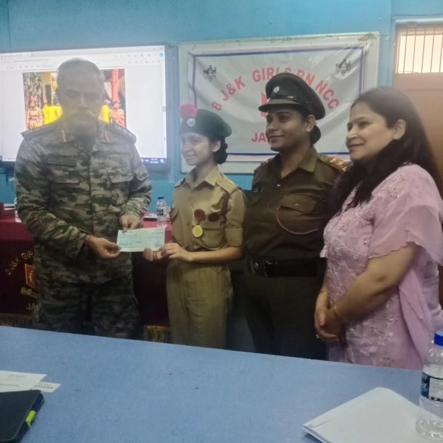 HONOURING EXCELLENCE: ANO AND NCC CADETS FROM APS UDHAMPUR RECEIVES PRESTIGIOUS AWARDS
